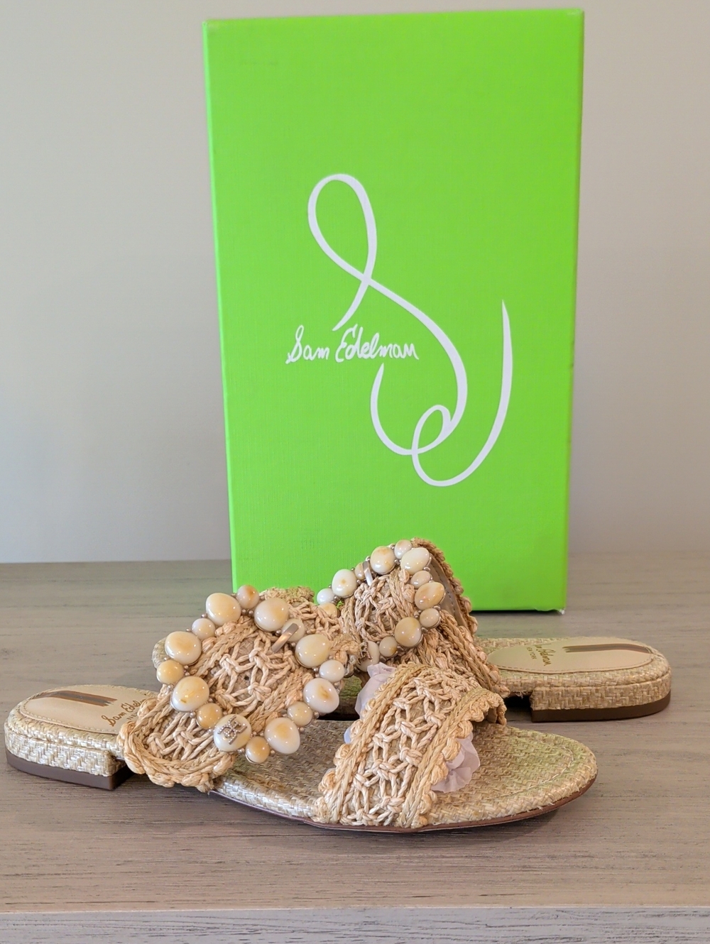 Sam Edelman NIB 6.5 Raffia Sandals
